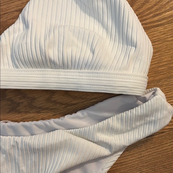 White Ribbed Bikini Set - Picture 4 of 4